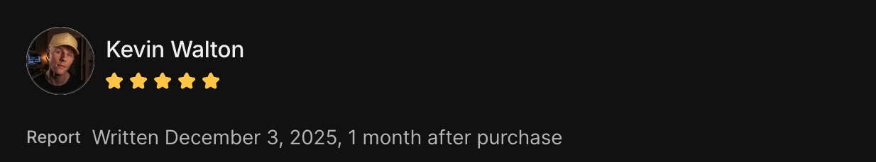 5-star client review