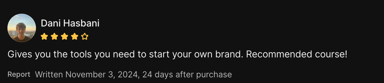 5-star client review