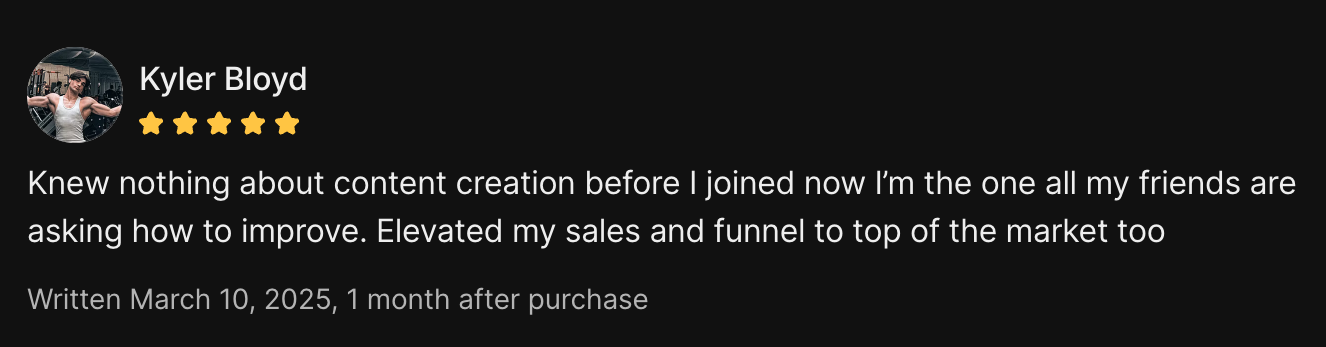5-star client review