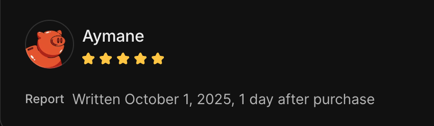 5-star client review