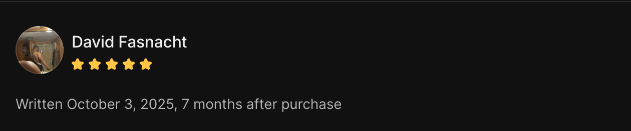 5-star client review