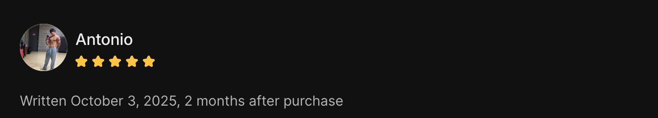 5-star client review